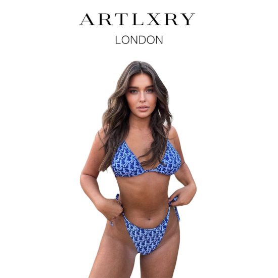 Dior Blue Bikini Set by ARTLXRY LONDON
