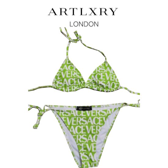 Versace Green Bikini Set by ARTLXRY LONDON