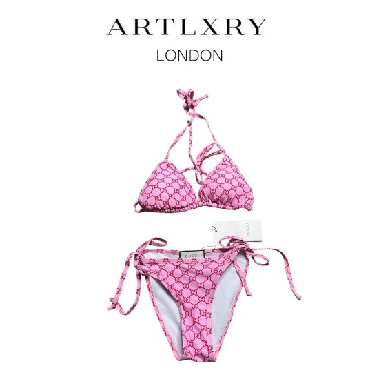 Gucci Pink Bikini Set by ARTLXRY LONDON